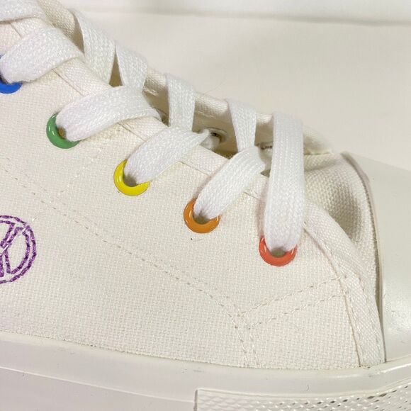 American Eagle Trust In Love High Top Sneakers Women Sz 10 Multicolor NWOT Read - Picture 11 of 16